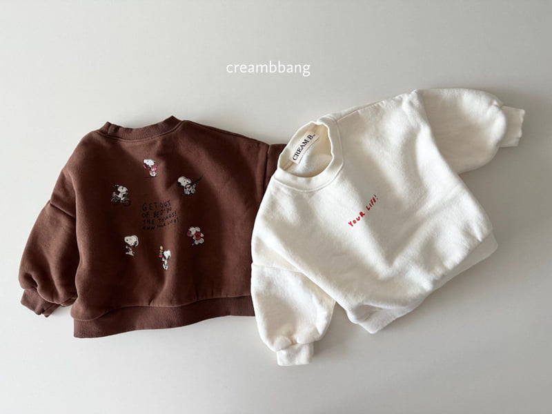 Cream Bbang - Korean Children Fashion - #discoveringself - Your Life Fleece Sweatshirt - 11