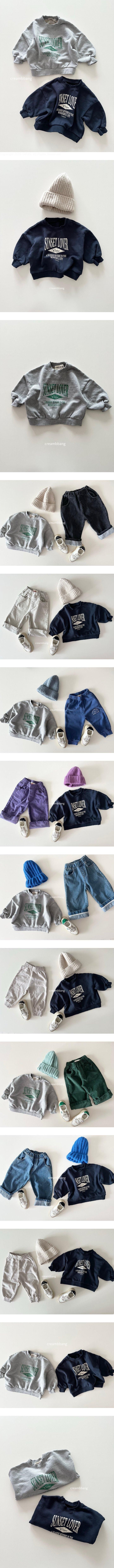 Cream Bbang - Korean Children Fashion - #fashionkids - Sunset Lover Sweatshirt