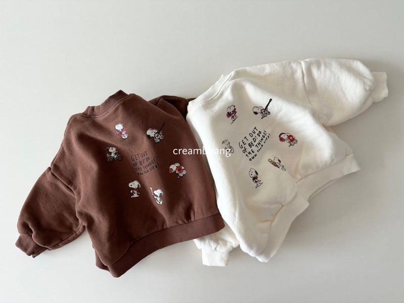 Cream Bbang - Korean Children Fashion - #fashionkids - Your Life Fleece Sweatshirt - 12