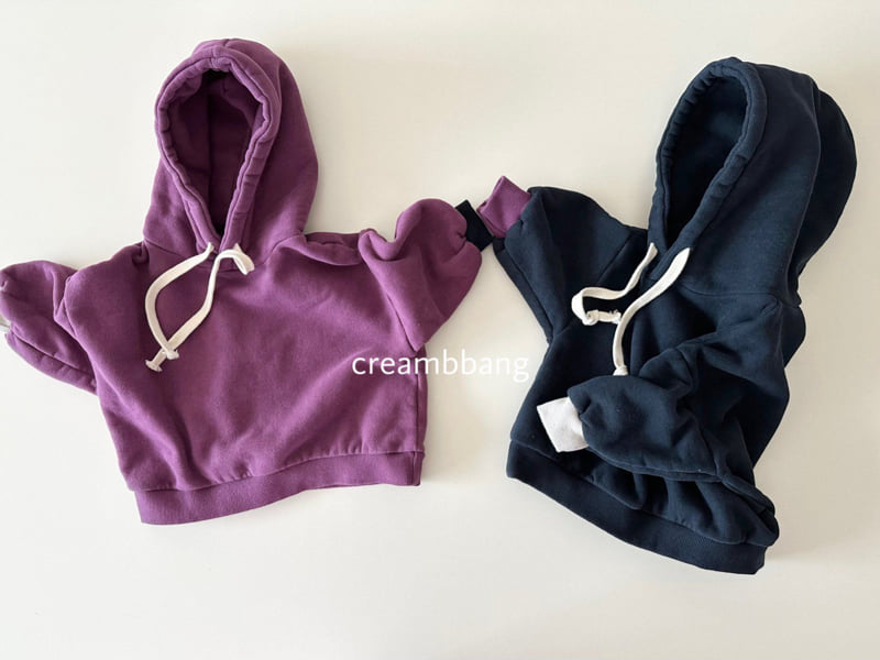 Cream Bbang - Korean Children Fashion - #kidzfashiontrend - Sleeve Color Fleece Hoodie - 3
