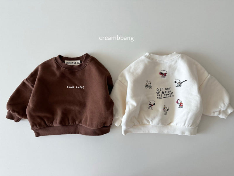 Cream Bbang - Korean Children Fashion - #littlefashionista - Your Life Fleece Sweatshirt