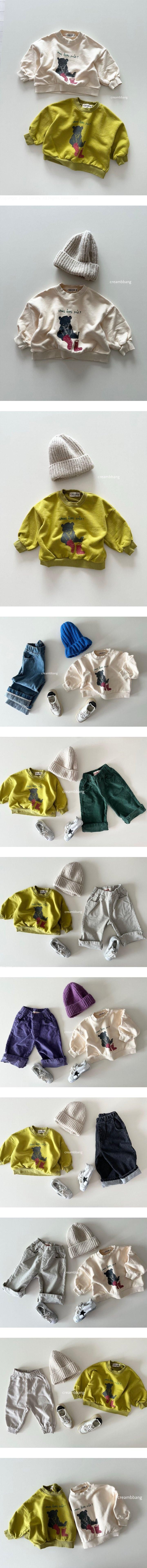 Cream Bbang - Korean Children Fashion - #magicofchildhood - Red Boots Sweatshirt