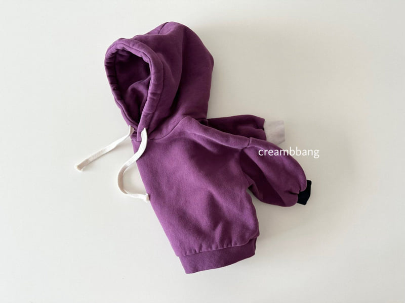 Cream Bbang - Korean Children Fashion - #minifashionista - Sleeve Color Fleece Hoodie - 7