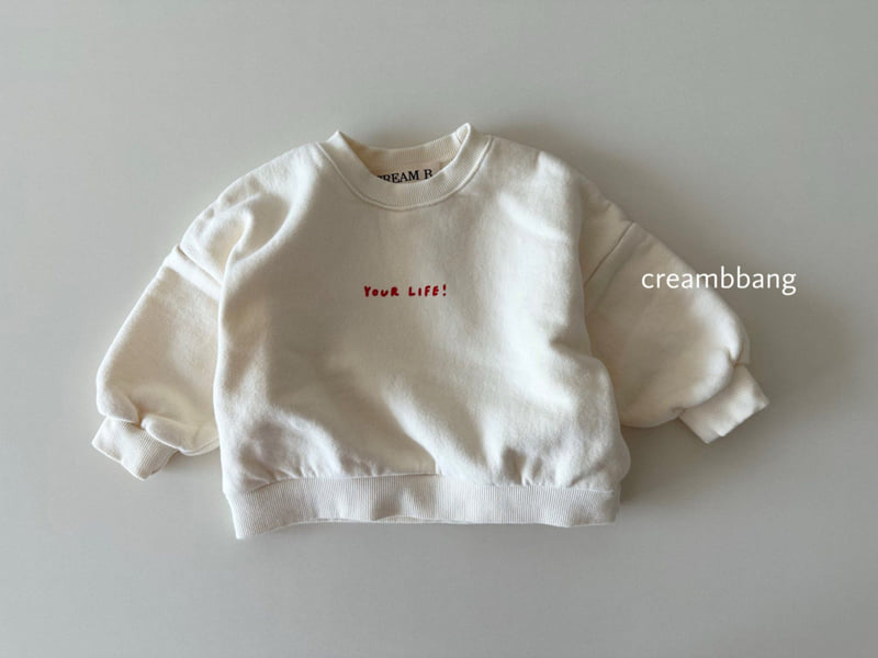 Cream Bbang - Korean Children Fashion - #minifashionista - Your Life Fleece Sweatshirt - 3