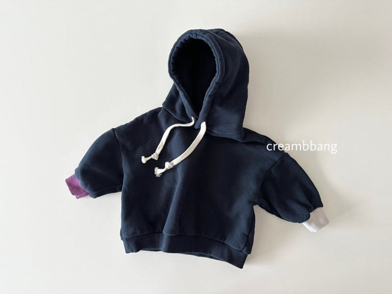 Cream Bbang - Korean Children Fashion - #prettylittlegirls - Sleeve Color Fleece Hoodie - 8