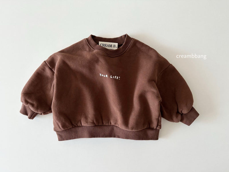 Cream Bbang - Korean Children Fashion - #todddlerfashion - Your Life Fleece Sweatshirt - 5