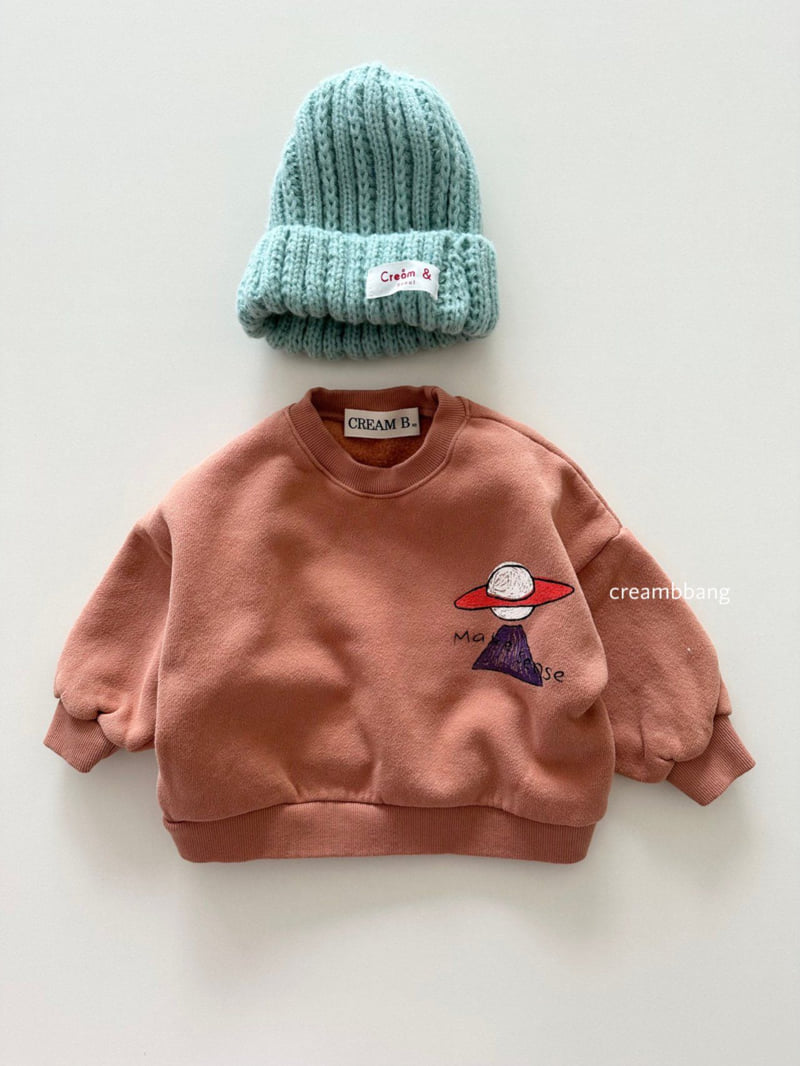 Cream Bbang - Korean Children Fashion - #toddlerclothing - Make Sense Fleece Sweatshirt - 11