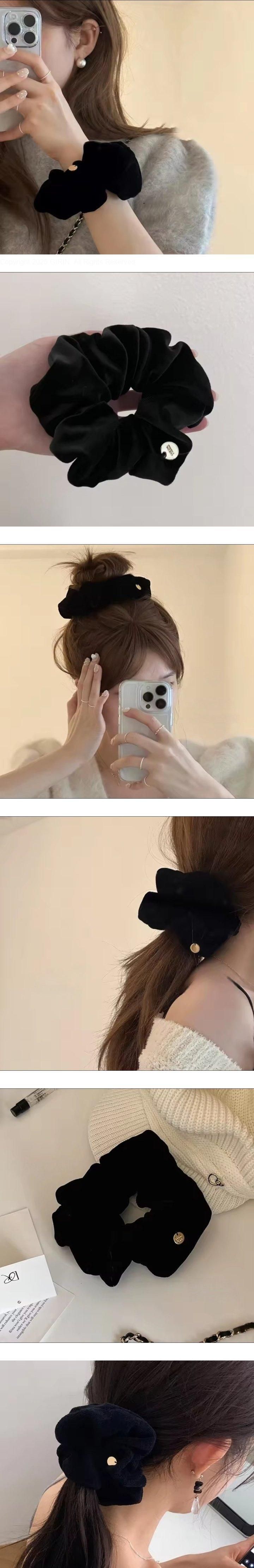 Daily shop - Korean Children Fashion - #magicofchildhood - Thick Velvet Ring Scrunchie Set (set of 3)