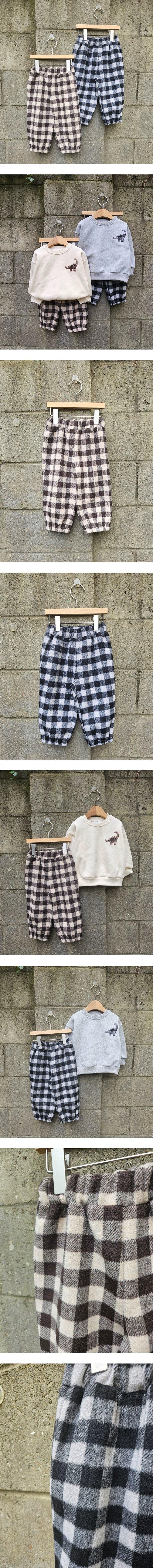 Dazzling - Korean Children Fashion - #fashionkids - Plaid Check Pants