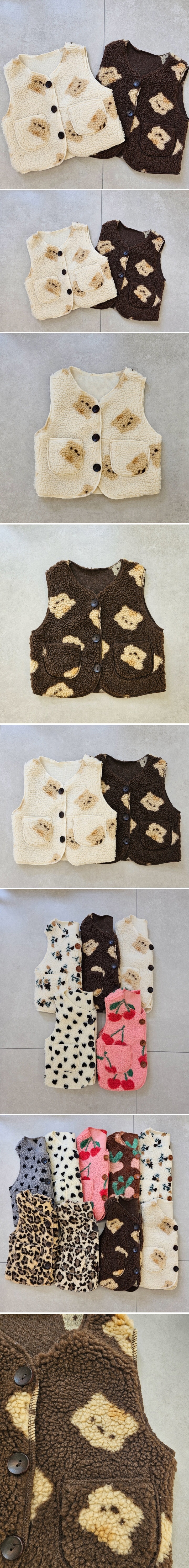 Dazzling - Korean Children Fashion - #littlefashionista - Bear Vest