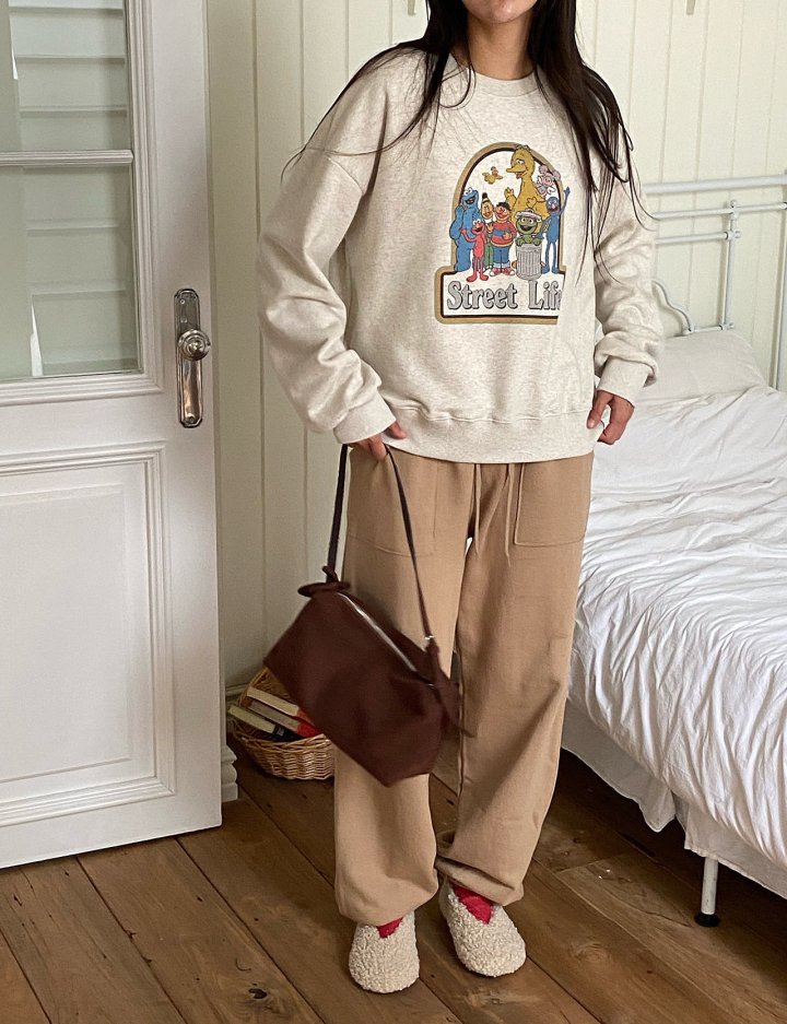 Diana - Korean Women Fashion - #momslook - Life Sweatshirt - 11