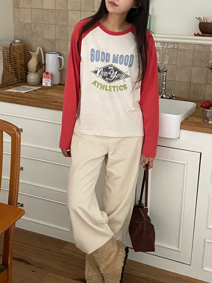 Diana - Korean Women Fashion - #momslook - Mood Raglan Tee - 5