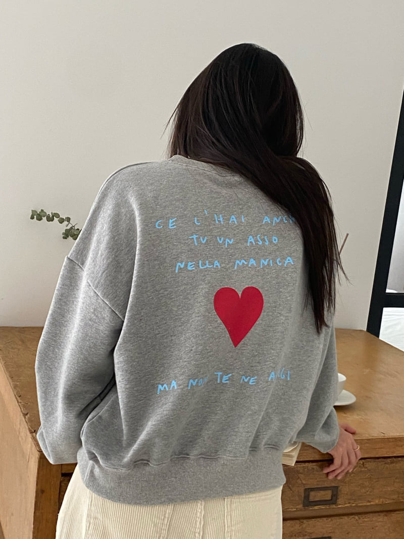 Diana - Korean Women Fashion - #momslook - Cell Heart Sweatshirt - 11