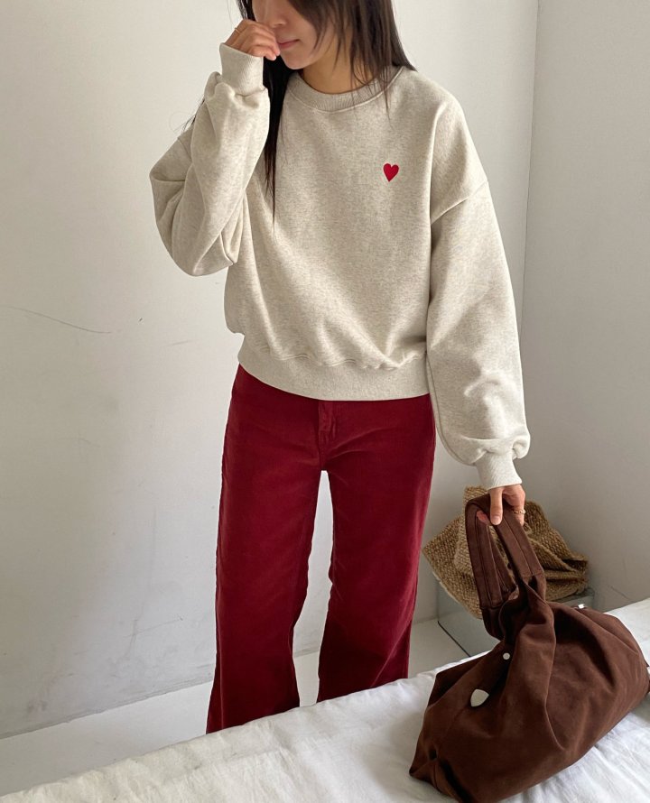 Diana - Korean Women Fashion - #momslook - Cell Heart Sweatshirt - 7