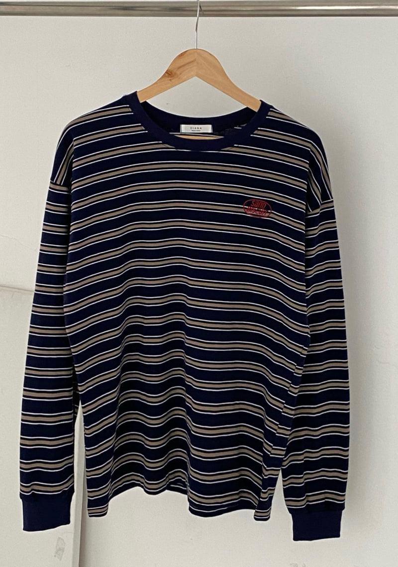 Diana - Korean Women Fashion - #momslook - Biscuit Stripe Tee - 12