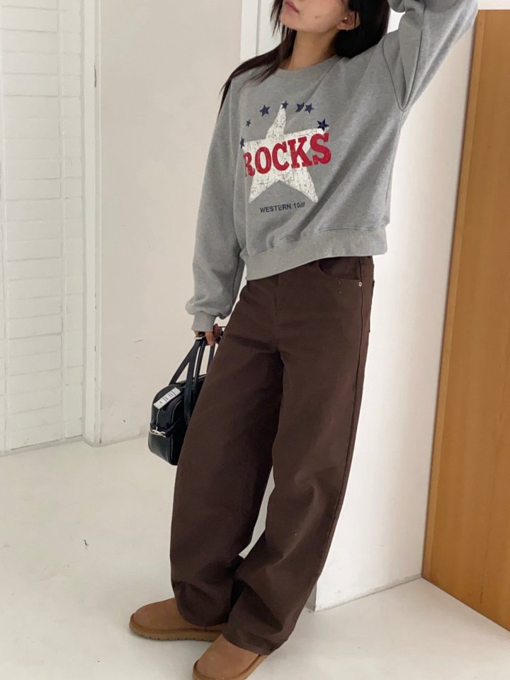 Diana - Korean Women Fashion - #momslook - Rock Sweatshirt - 5