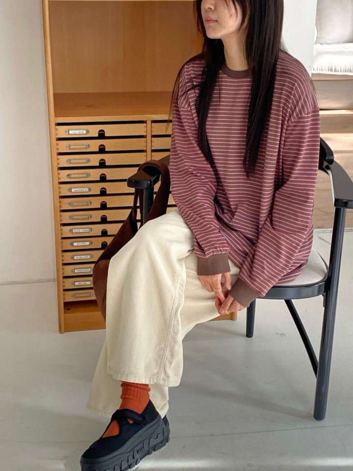 Diana - Korean Women Fashion - #momslook - Highteen Stripe Tee - 7