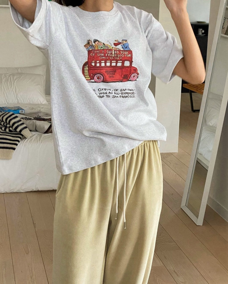 Diana - Korean Women Fashion - #momslook - Tour Peach Tee - 12