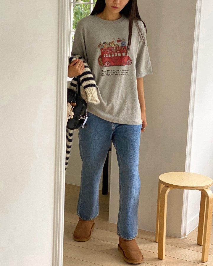 Diana - Korean Women Fashion - #momslook - Tour Peach Tee - 8