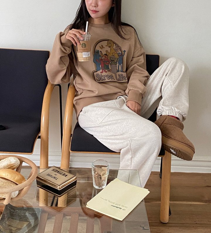 Diana - Korean Women Fashion - #pursuepretty - Life Sweatshirt - 4