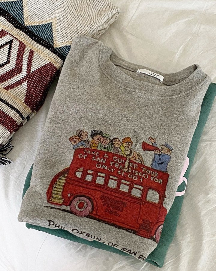 Diana - Korean Women Fashion - #restrostyle - Tour Peach Tee