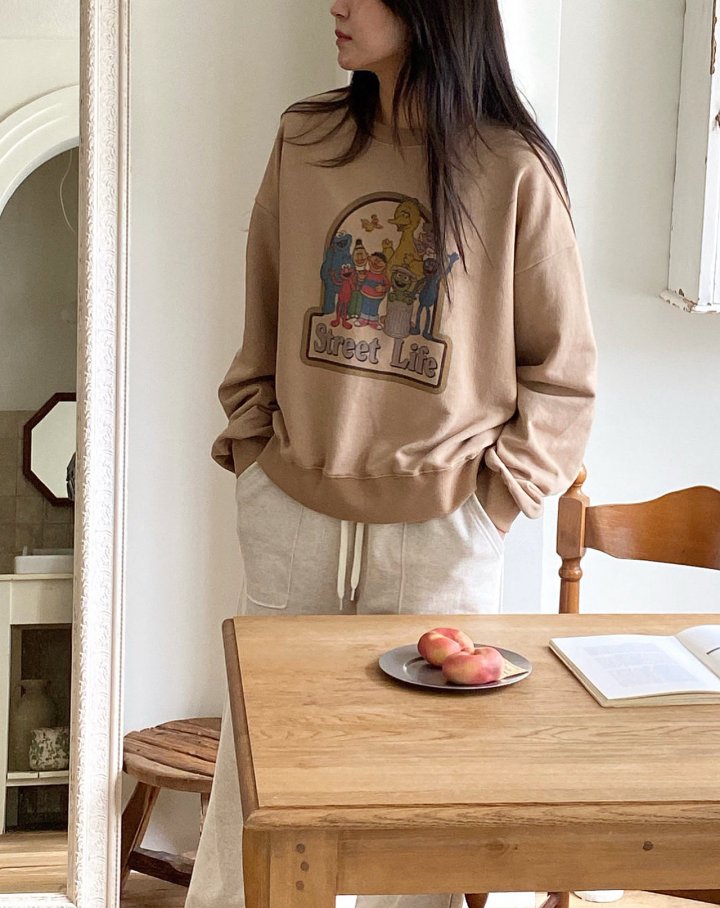 Diana - Korean Women Fashion - #romanticstyle - Life Sweatshirt - 5