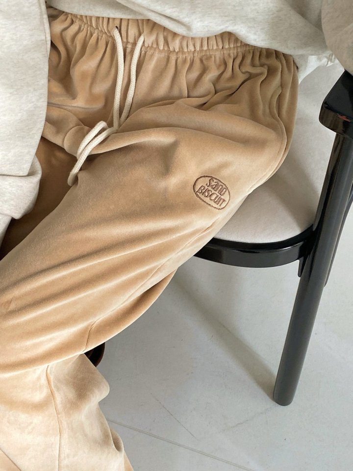 Diana - Korean Women Fashion - #shopsmall - Sand Velour Pants - 6