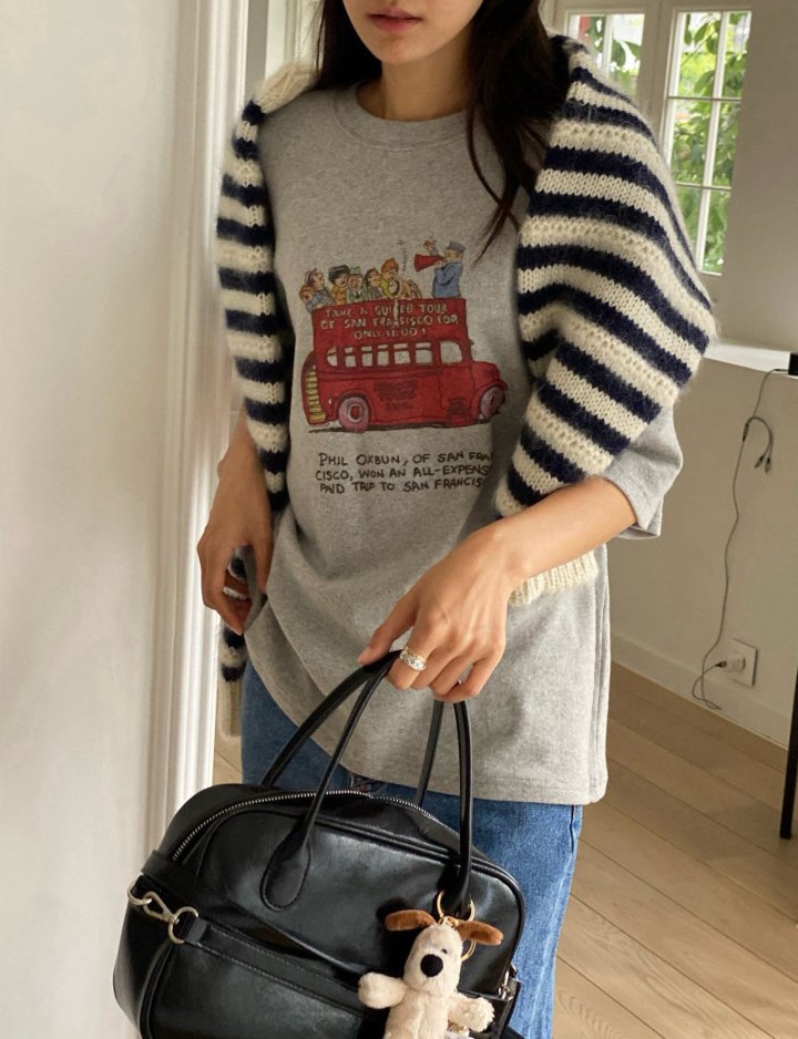 Diana - Korean Women Fashion - #shopsmall - Tour Peach Tee - 4