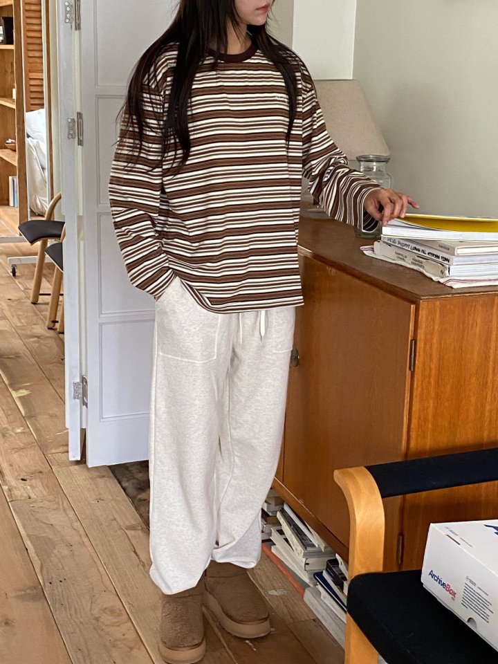 Diana - Korean Women Fashion - #thelittlethings - Melange Stripe Tee - 2