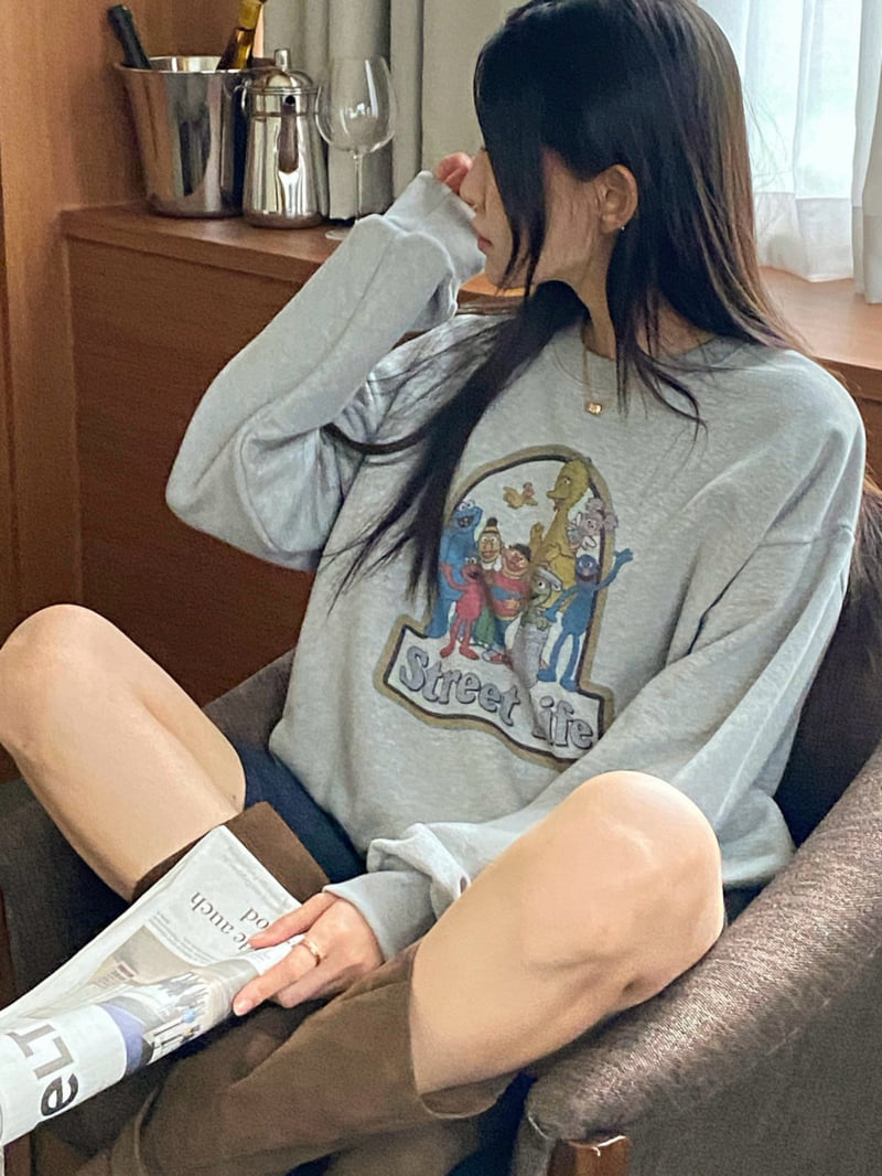 Diana - Korean Women Fashion - #womensfashion - Life Sweatshirt - 12