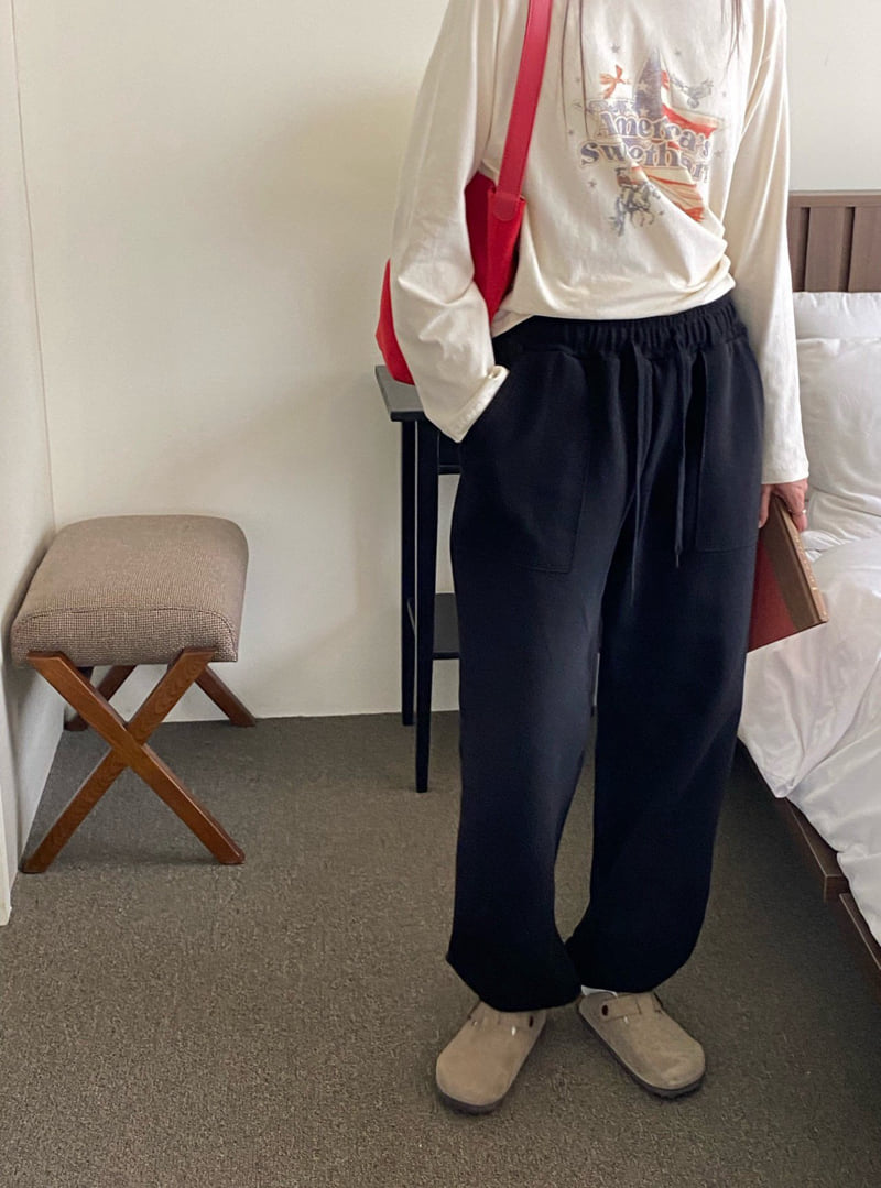 Diana - Korean Women Fashion - #womensfashion - Square Jogger Pants - 12