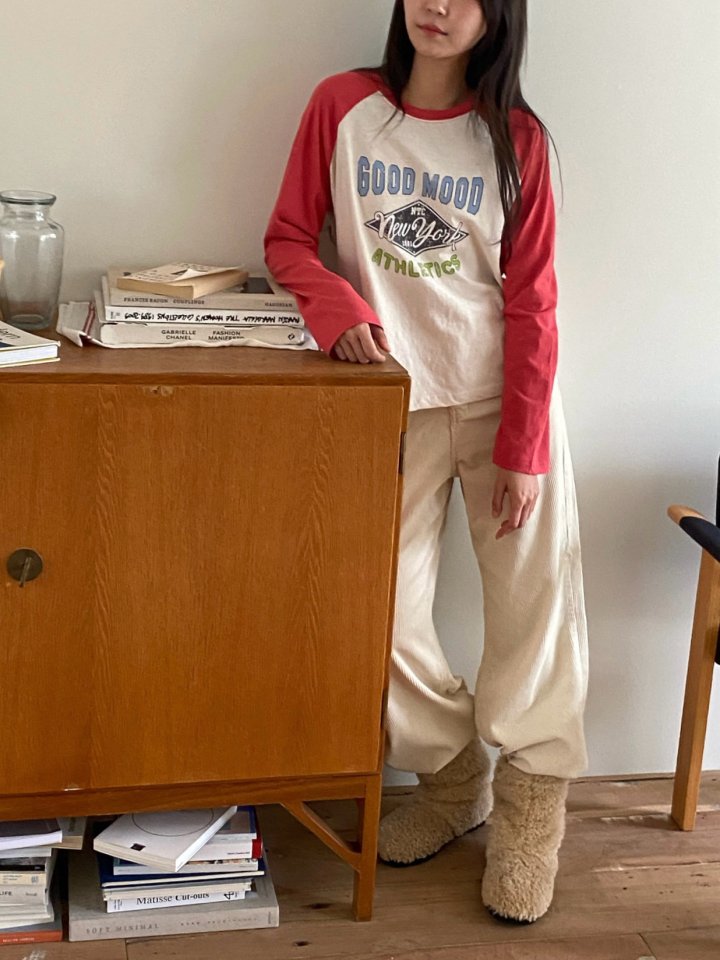 Diana - Korean Women Fashion - #womensfashion - Mood Raglan Tee - 2