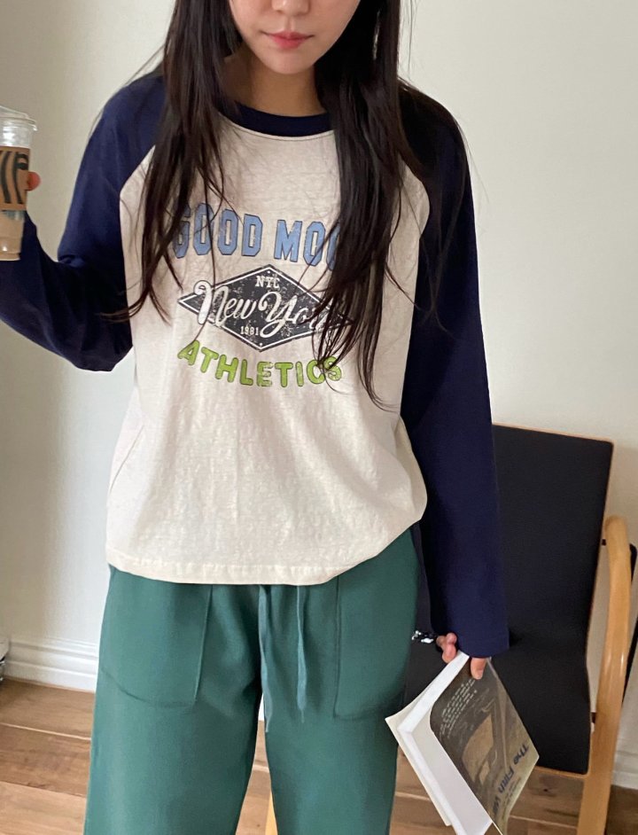 Diana - Korean Women Fashion - #womensfashion - Mood Raglan Tee - 6