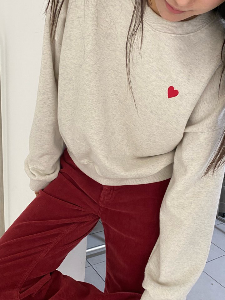 Diana - Korean Women Fashion - #momslook - Cell Heart Sweatshirt - 4