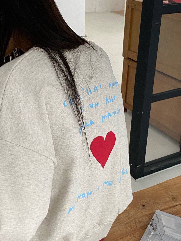Diana - Korean Women Fashion - #womensfashion - Cell Heart Sweatshirt - 6