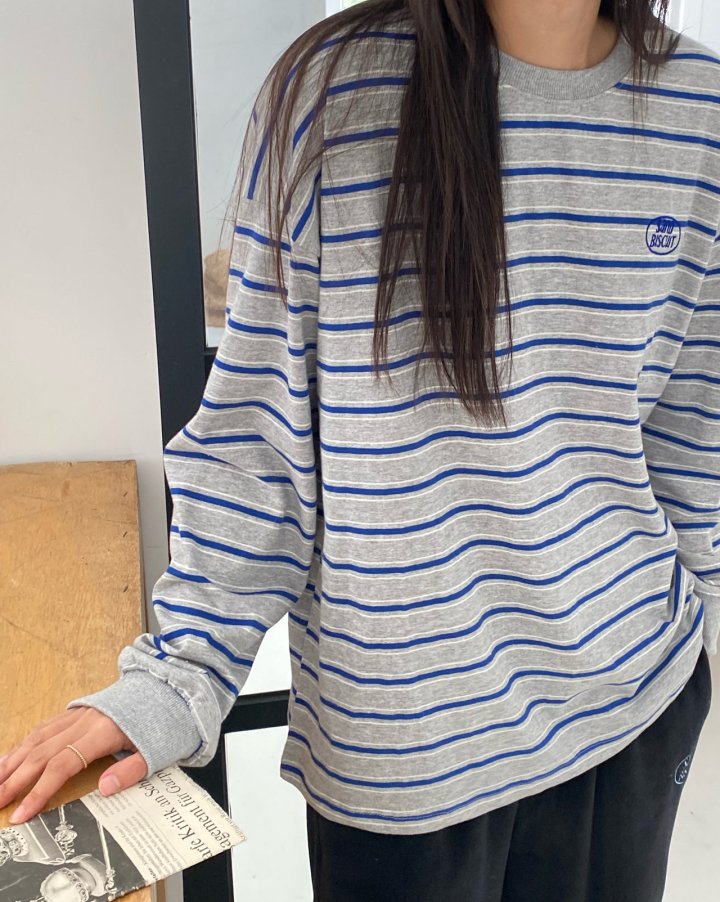 Diana - Korean Women Fashion - #womensfashion - Biscuit Stripe Tee - 11