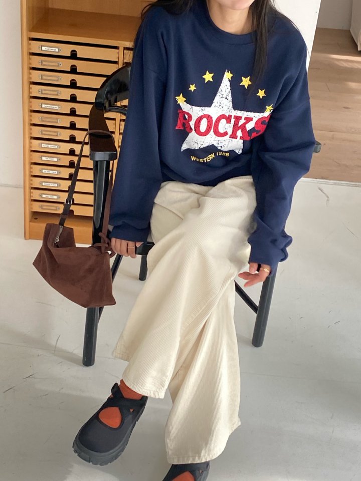 Diana - Korean Women Fashion - #womensfashion - Rock Sweatshirt - 10