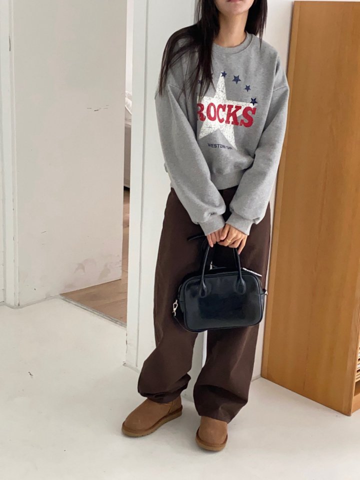 Diana - Korean Women Fashion - #womensfashion - Rock Sweatshirt - 2