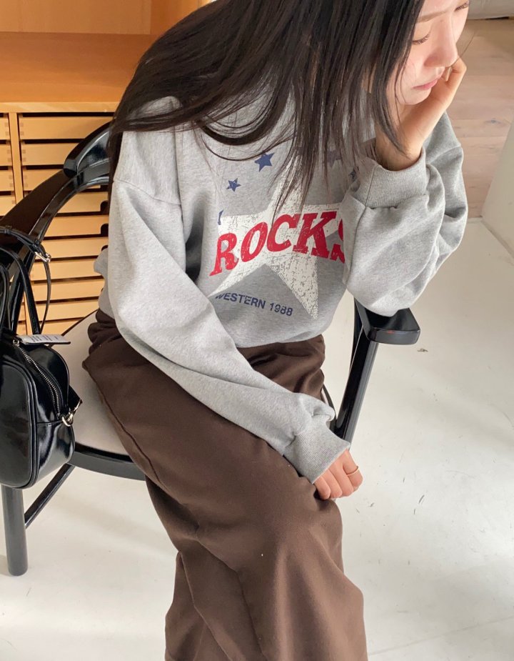 Diana - Korean Women Fashion - #womensfashion - Rock Sweatshirt - 6