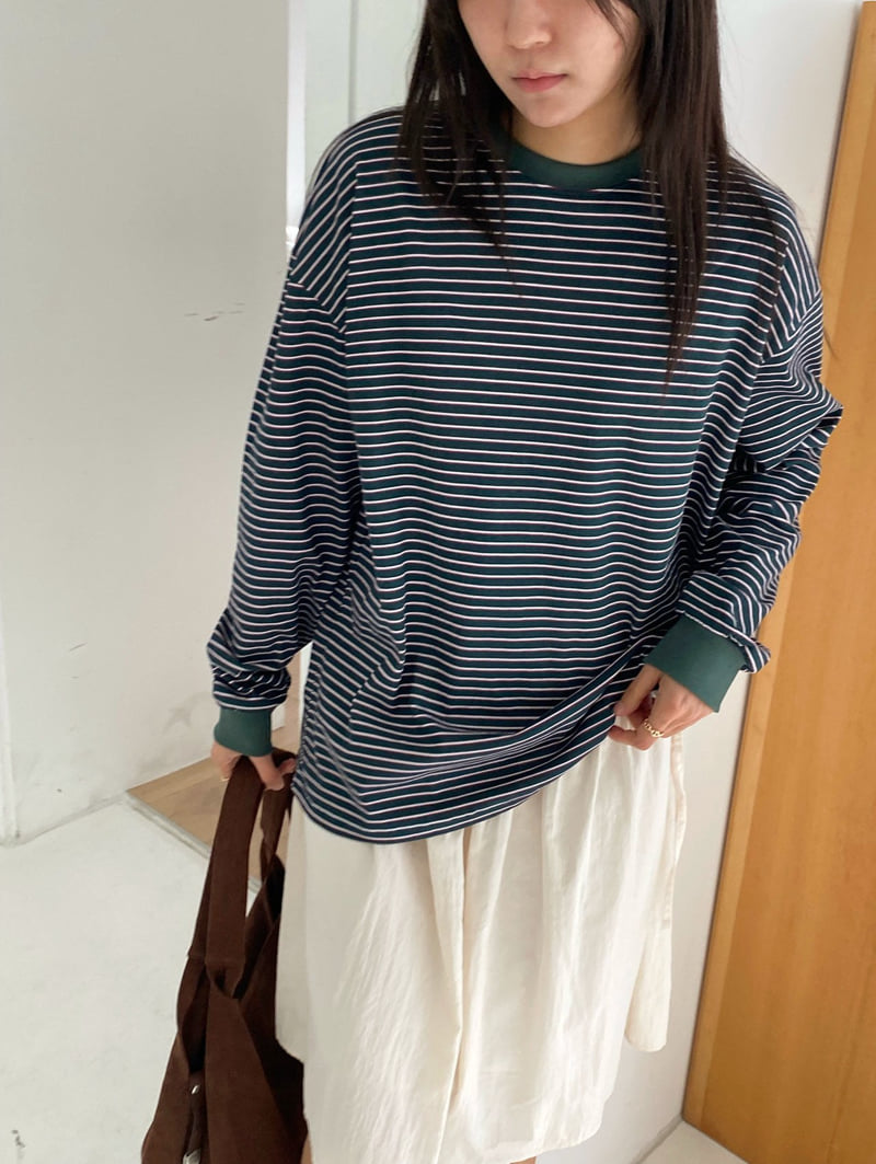 Diana - Korean Women Fashion - #womensfashion - Highteen Stripe Tee - 12