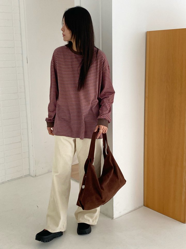 Diana - Korean Women Fashion - #womensfashion - Highteen Stripe Tee - 8