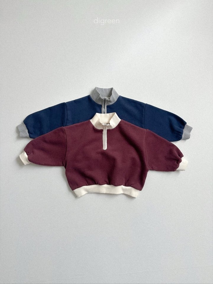 Digreen - Korean Children Fashion - #Kfashion4kids - Line Zip-up Tee - 2