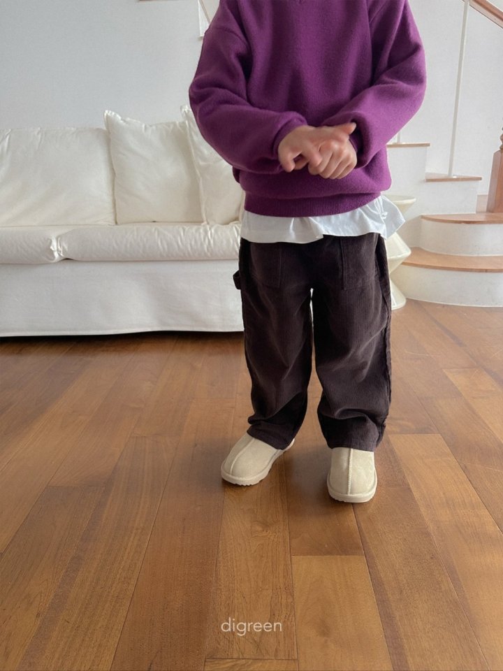 Digreen - Korean Children Fashion - #Kfashion4kids - Olive Pants - 9