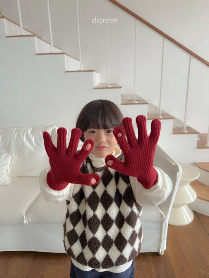 Digreen - Korean Children Fashion - #Kfashion4kids - Argyle Vest - 8