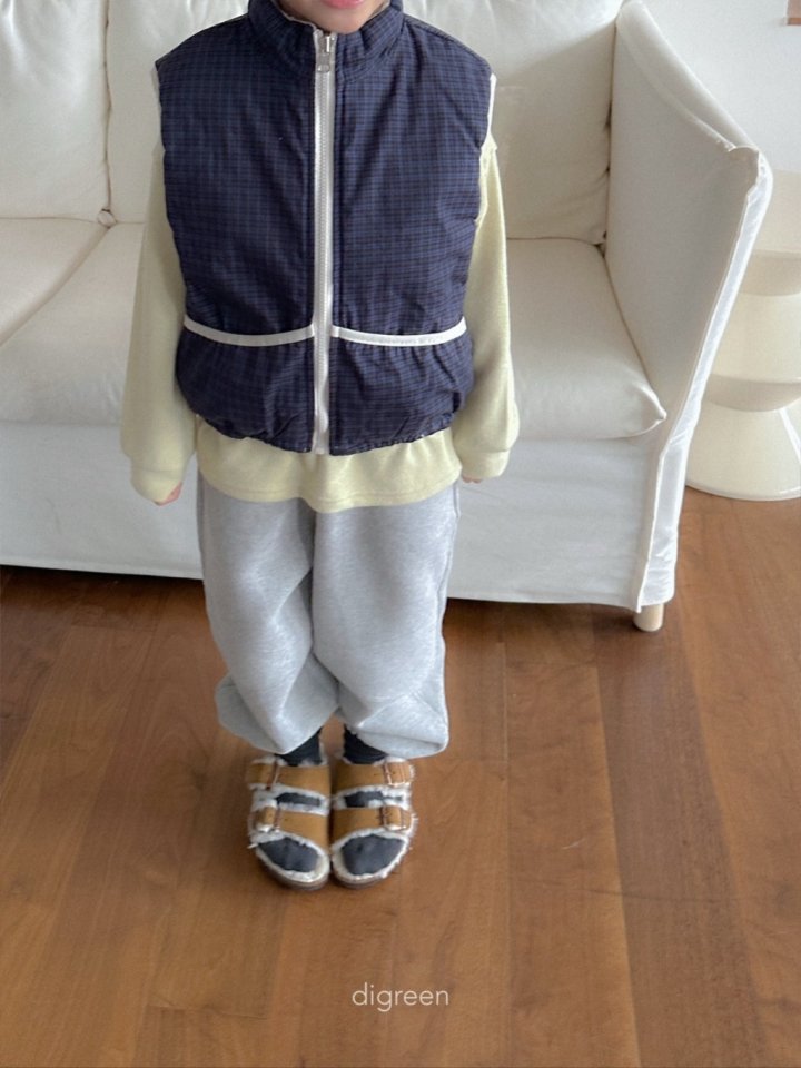 Digreen - Korean Children Fashion - #childofig - Reversible Check Vest - 6