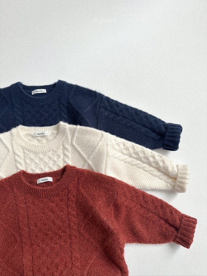 Digreen - Korean Children Fashion - #childofig - Bebe Twist Knit - 2