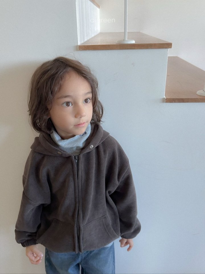 Digreen - Korean Children Fashion - #childofig - Bell Hood Zip-up - 9