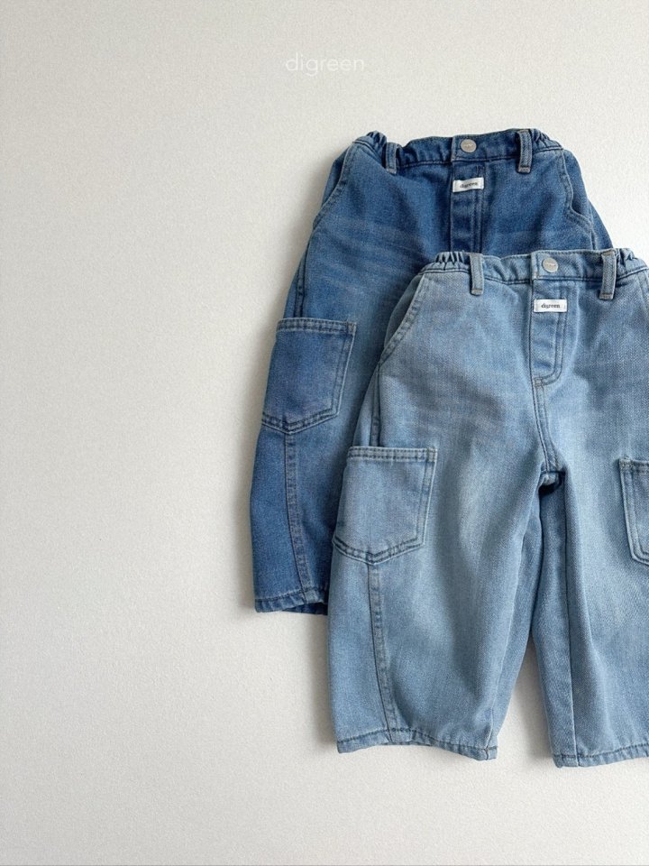 Digreen - Korean Children Fashion - #childrensboutique - Tilt Jeans - 3