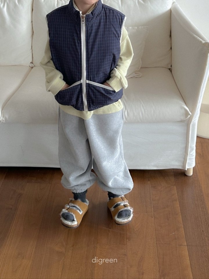 Digreen - Korean Children Fashion - #childrensboutique - Reversible Check Vest - 8