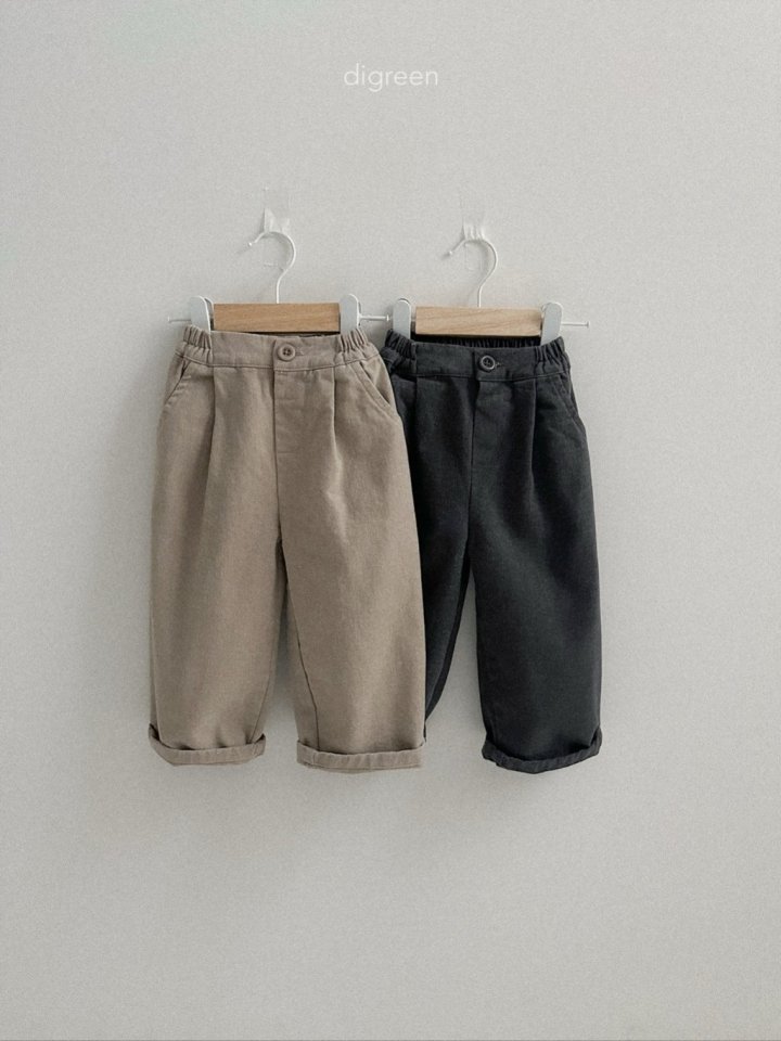 Digreen - Korean Children Fashion - #childrensboutique - Minimal Tuck Pants - 3